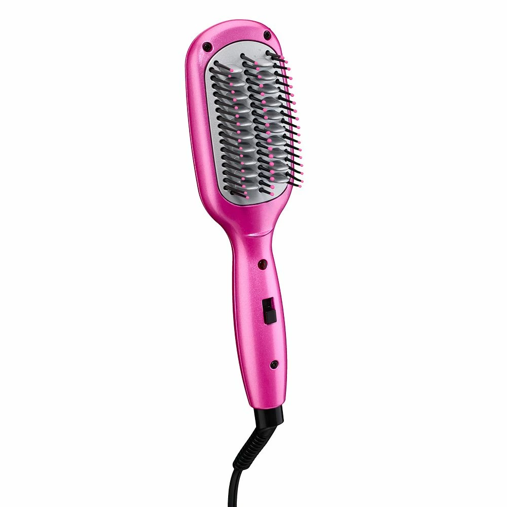 Conair Mini PRO Smoothing Hot Brush - Pink 2 Conair Mini PRO Smoothing Hot Brush - Pink - Image 2