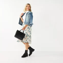 Women's LC Lauren Conrad Jean Jacket -Gearwest shop 3421975 ALT3