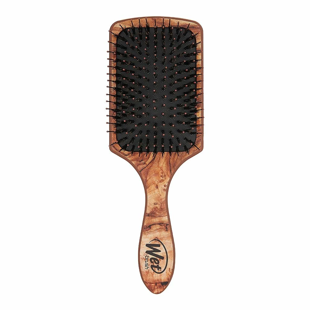 Wet Brush Paddle Shine With Argan Oil - Traditional Wood 1 Wet Brush Paddle Shine With Argan Oil - Traditional Wood