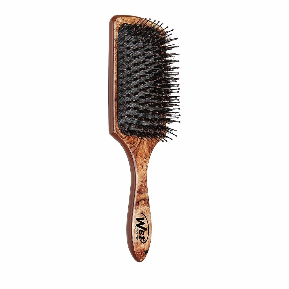 Wet Brush Paddle Shine With Argan Oil - Traditional Wood 3 Wet Brush Paddle Shine With Argan Oil - Traditional Wood - Image 3