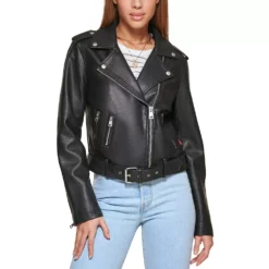 Women's Levi's® Belted Faux Leather Motorcycle Jacket