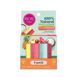Eos 100% Natural Smooth Lip Balm 4-pk.