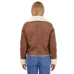 Juniors' Sebby Shearling Moto Jacket 4 Juniors' Sebby Shearling Moto Jacket -Gearwest shop 5119082 ALT
