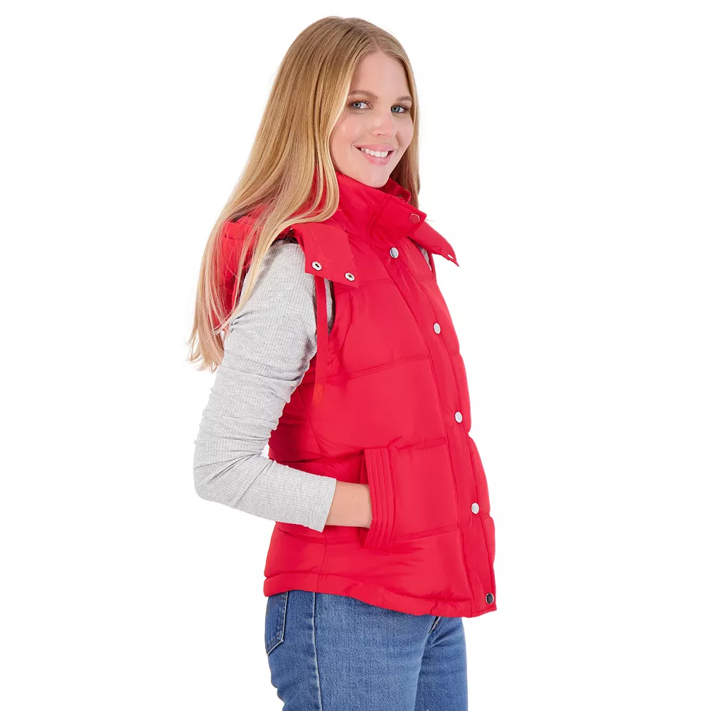 Juniors' Sebby Hooded Water-Resistant Puffer Vest 3 Juniors' Sebby Hooded Water-Resistant Puffer Vest - Image 3