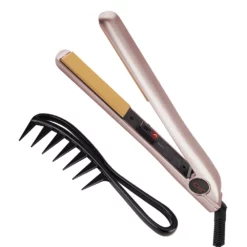 CHI Style Series Tourmaline Ceramic Hairstyling Iron With Wide Tooth Comb