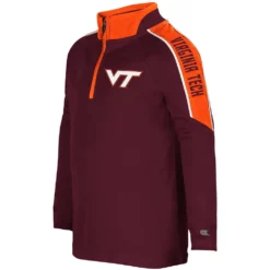 Toddler Colosseum Maroon Virginia Tech Hokies Windshirt Quarter-Zip Jacket -Gearwest shop 5365339 ALT2