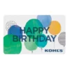 Web Card Happy Birthday Balloons Gift Card