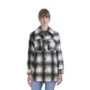 Juniors' Sebby Plaid Faux-Wool Shacket