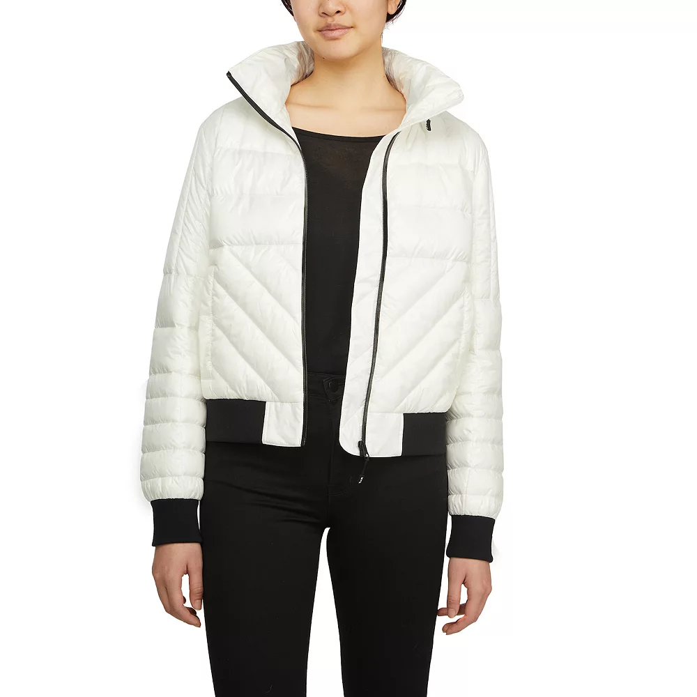 Kendall + Kylie Women's Kendall & Kylie Down Bomber Jacket 4 Kendall + Kylie Women's Kendall & Kylie Down Bomber Jacket - Image 4