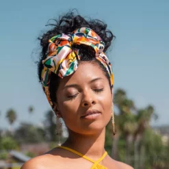 Glow By Daye Charmeuse Satin Hair Scarf -Gearwest shop 5895303 ALT3