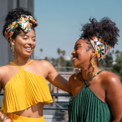 Glow By Daye Charmeuse Satin Hair Scarf -Gearwest shop 5895303 ALT4