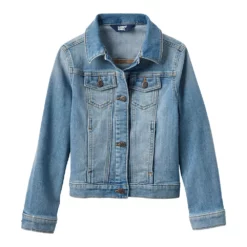 Kids 8-20 Plus Size Lands' End Kids Denim Trucker Jacket