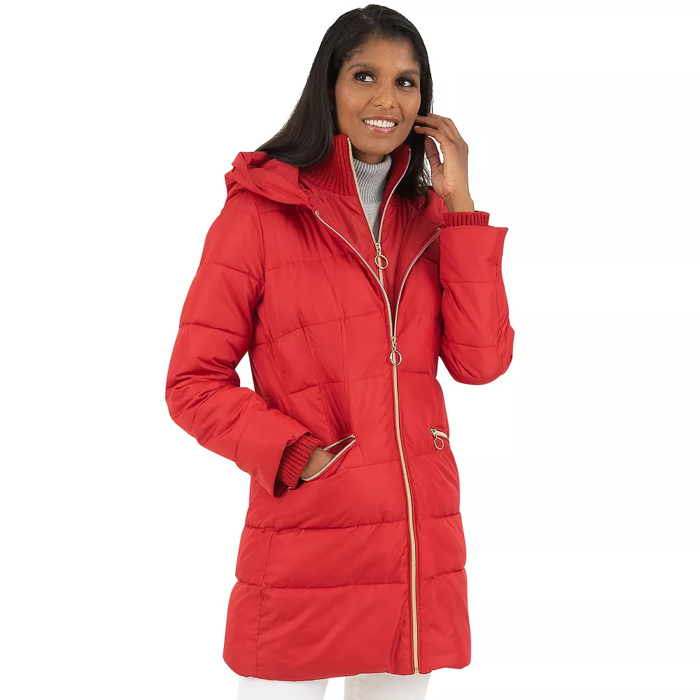 Women's Fleet Street Hooded Puffer Coat 3 Women's Fleet Street Hooded Puffer Coat - Image 3