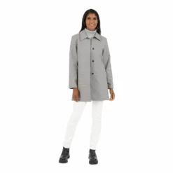 Women's Fleet Street Classic Gingham Raincoat -Gearwest shop 5923721 ALT3
