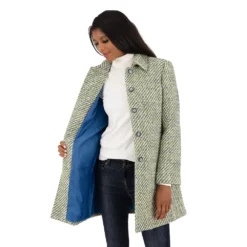 Women's Fleet Street Wool-Blend Boucle Coat -Gearwest shop 5923722 ALT3