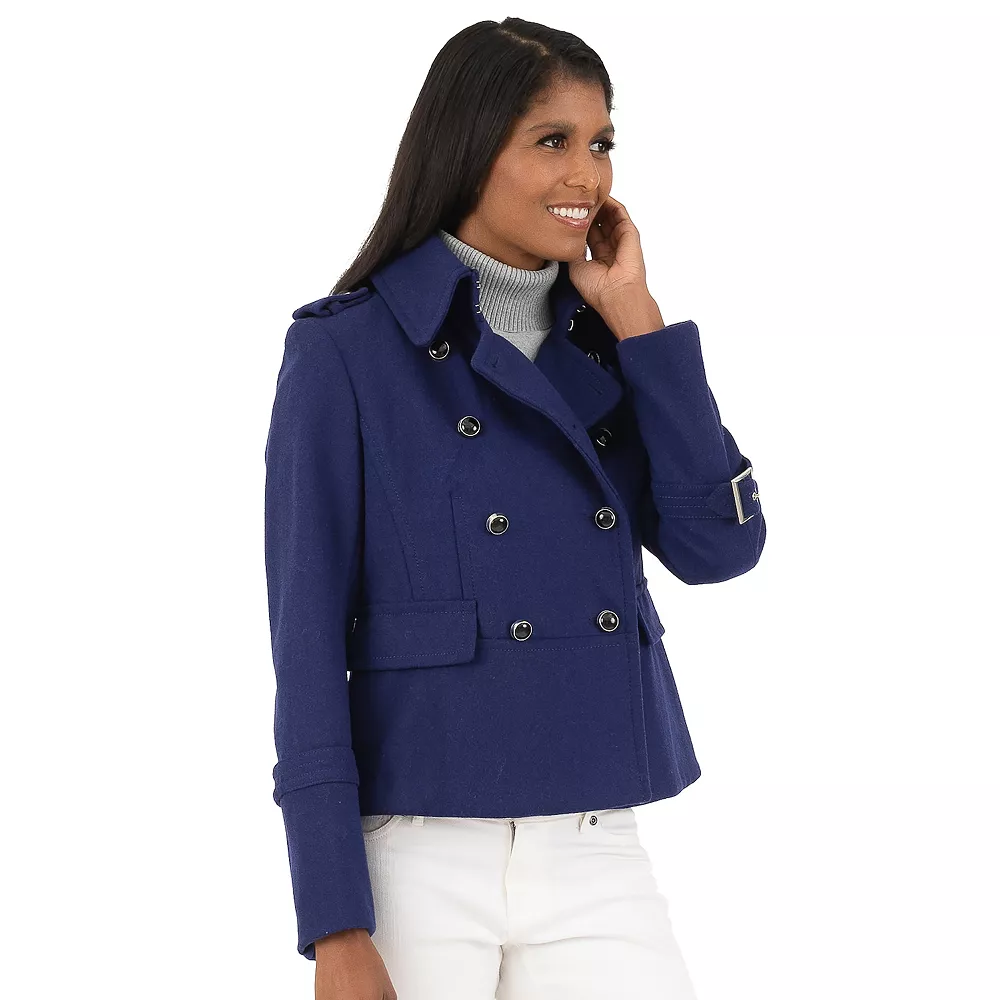 Petite Fleet Street Military Crop Wool-Blend Jacket 4 Petite Fleet Street Military Crop Wool-Blend Jacket - Image 4