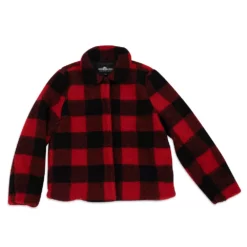 Women's Fleet Street Plush Sherpa Plaid Jacket 11 Women's Fleet Street Plush Sherpa Plaid Jacket -Gearwest shop 5923725 ALT5