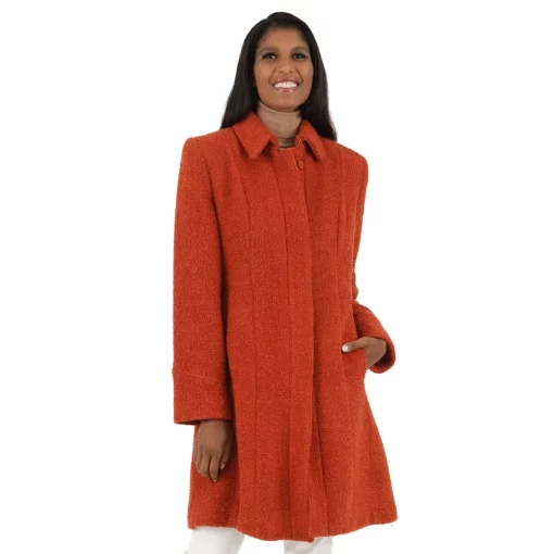 Women's Fleet Street Wool-Blend Coat -Gearwest shop 5923734 Sienna