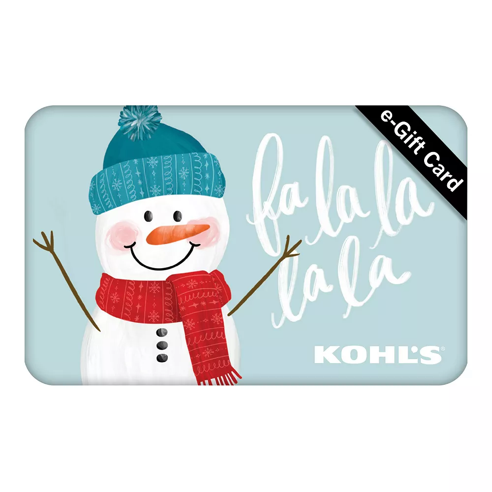 Web Card Snowman "Fa La La La La" E-Gift Card 1 Web Card Snowman "Fa La La La La" E-Gift Card