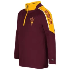 Toddler Colosseum Maroon Arizona State Sun Devils Team Raglan Quarter-Zip Windshirt -Gearwest shop 5993813 ALT2