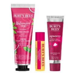 Burt's Bees You're One In A Melon Gift Set With Watermelon Lip Balm, Tinted Lip Balm & Hand Cream -Gearwest shop 6005940 ALT2