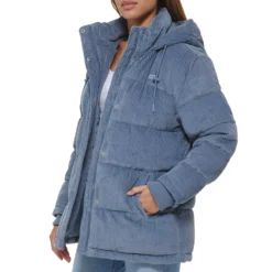 Women's Levi's® Hooded Corduroy Puffer Coat 6 Women's Levi's® Hooded Corduroy Puffer Coat -Gearwest shop 6062877 ALT3