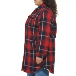 Plus Size Levi's® Wool Blend Plaid Shacket -Gearwest shop 6076011 ALT2