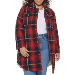 Plus Size Levi's® Wool Blend Plaid Shacket