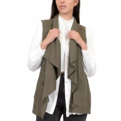 Women's Coffee Shop Drape Front Vest