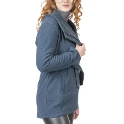 Women's Coffee Shop Belted Knit Wrap Jacket -Gearwest shop 6123177 ALT2