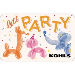Web Card Let's Party Gift Card