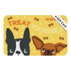 Web Card Treat Yourself Dog E-Gift Card