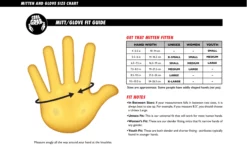 Crab Grab Snuggler Mitten -Gearwest shop CrabGrab GloveMitten SizeChart f4c68c04 5499 489b b4b7 1075887b5efd