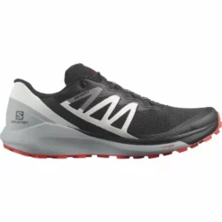 Salomon Men's Sense Ride 4 Black Pearl Blue Poppy Red