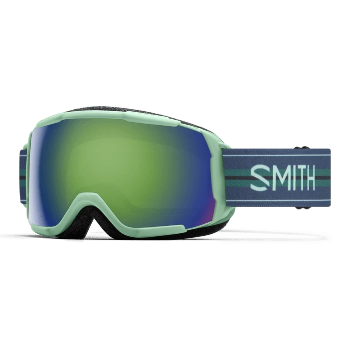 Smith Grom Youth Goggle In Bermuda Stripes With Green Sol-X Mirror Lens 1 Smith Grom Youth Goggle In Bermuda Stripes With Green Sol-X Mirror Lens