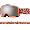Smith Grom Youth Goggle In Coral Cheetah Print With ChromaPop Sun Platinum Mirror Lens