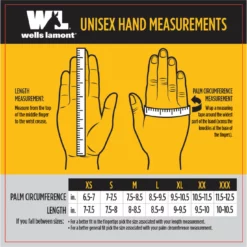 Wells Lamont Hydrahyde Full Leather Glove 5 Wells Lamont Hydrahyde Full Leather Glove -Gearwest shop WL UnisexGLove SizeChart