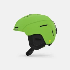 Giro Neo Jr MIPS Helmet -Gearwest shop giro neo jr mips snow helmet matte bright green left