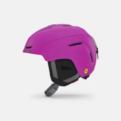 Giro Neo Jr MIPS Helmet -Gearwest shop giro neo jr mips snow helmet matte bright pink left